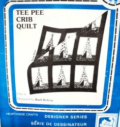 802 NATIVE CREE TEE PEE CRIB QUILT PATCHWORK QUILT PATTERN